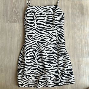 Lush Zebra Mini Dress